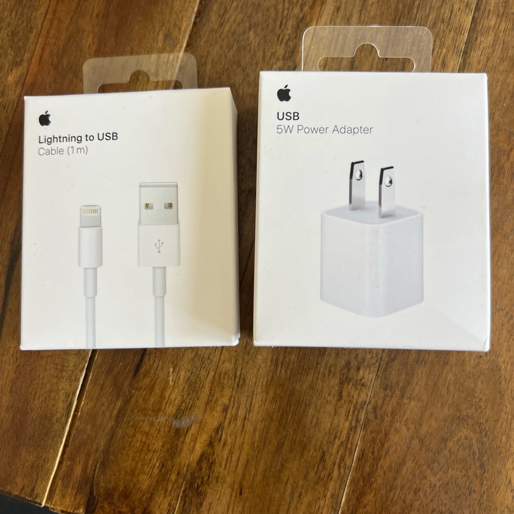 Apple Lightning to USB Cable (1m) + 5W Power Adapter | OEM | New in Box